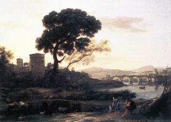 尅勞德 洛朗 Landscape with Shepherds - The Pont Molle
